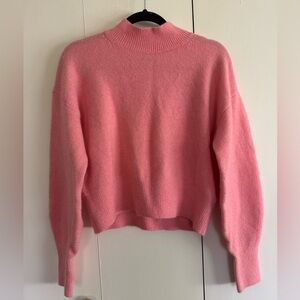 & Other Stories Light Pink Women’s Mock Neck Sweater, Size Small